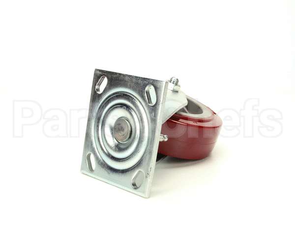18301-6214 Carter Hoffmann 6" Swivel Red Poly -Cw-