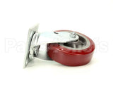 18301-6214 Carter Hoffmann 6" Swivel Red Poly -Cw-