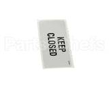 18312-0497 Carter Hoffmann Keep Closed Decal