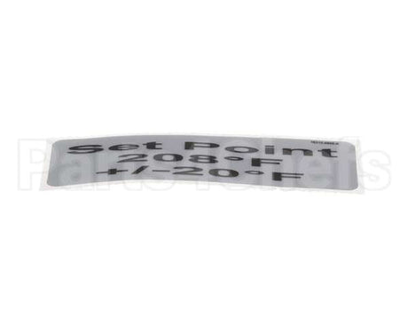 18312-0555 Carter Hoffmann Decal, 208 +/-15 Deg F