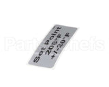 18312-0555 Carter Hoffmann Decal, 208 +/-15 Deg F