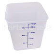 18FSPP190 Compatible Cambro Container Sq 18Qt Semi-Clr