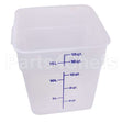 18SFSPP-190 Compatible Cambro Container Sq 18Qt Semi-Clr