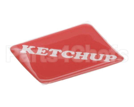 19-420-0002 Wunder-Bar Domed Label - Ketchup