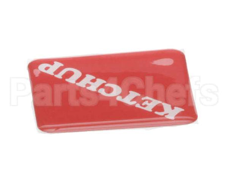 19-420-0002 Wunder-Bar Domed Label - Ketchup