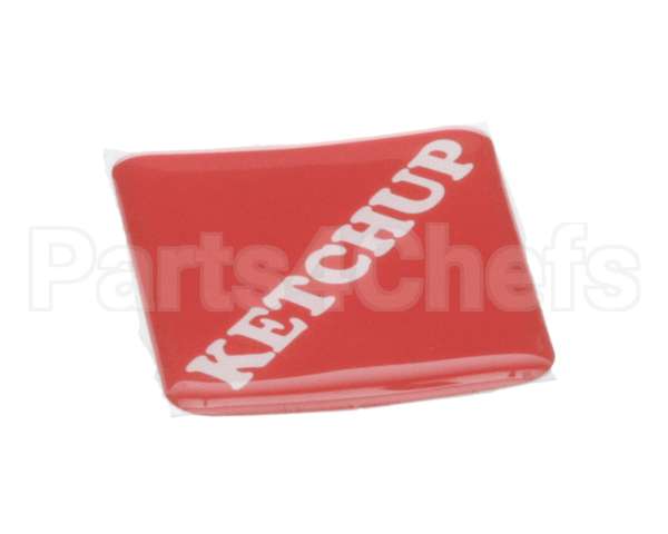 19-420-0002 Wunder-Bar Domed Label - Ketchup