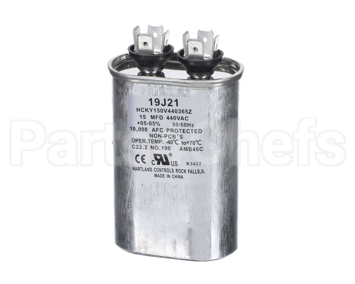 19J21 Lennox Capacitor 15Mfd@440V Oval
