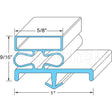 2-723 Compatible Continental Door Gasket 21-3/8" X 60-1/2"