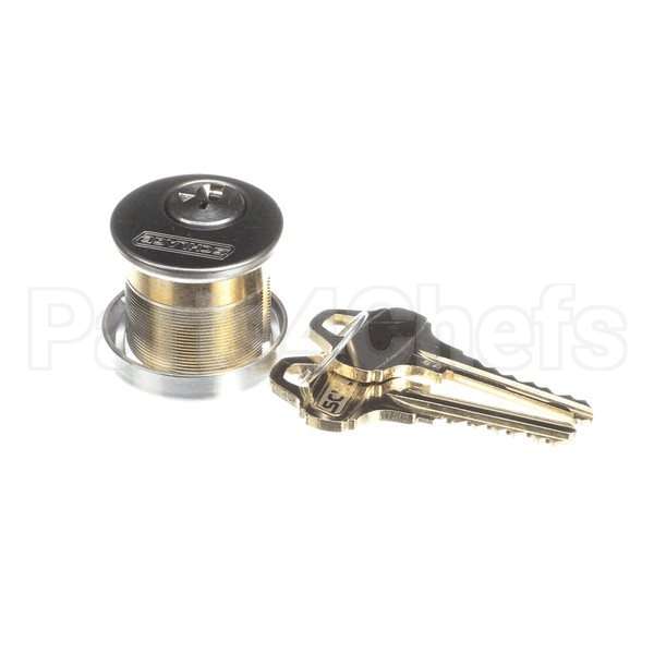 20-001 Compatible Detex Mortisecylinder, 1 1/8" C123 Keyw