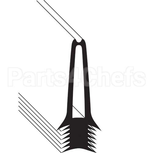 20-02-553P Compatible Rational Door Gasket - Silicone