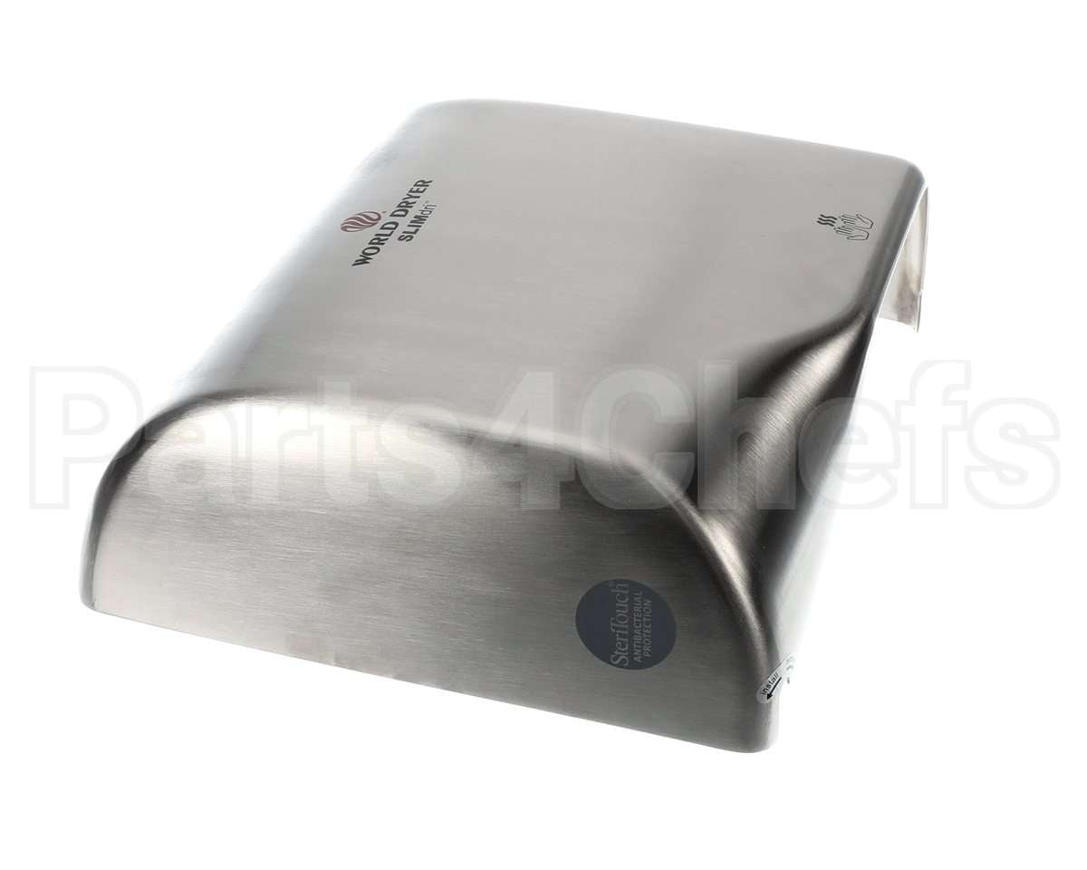 20-L973 World Dryer Slimdri Cover Assembly Ss Brsh Sat