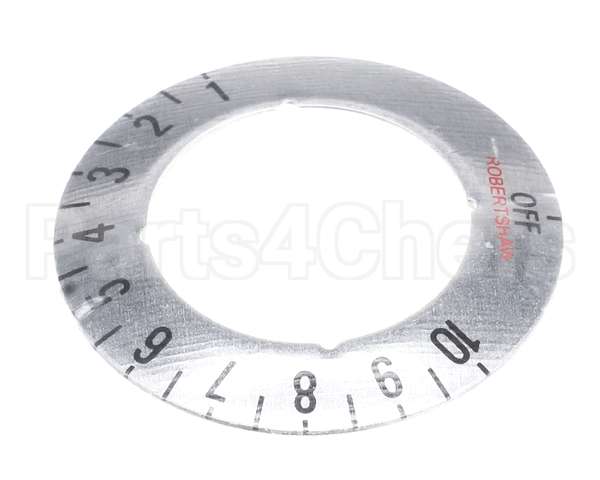 20025 Giles Plate, Knob Dial 1-10, Ghm