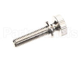 201719 Follett Screw, Knurl Thumb, 10-32 X 3/4, Br Nick