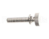 201719 Follett Screw, Knurl Thumb, 10-32 X 3/4, Br Nick