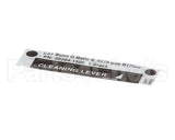 20204.1500 Bunn Decal, Cleaning Lever