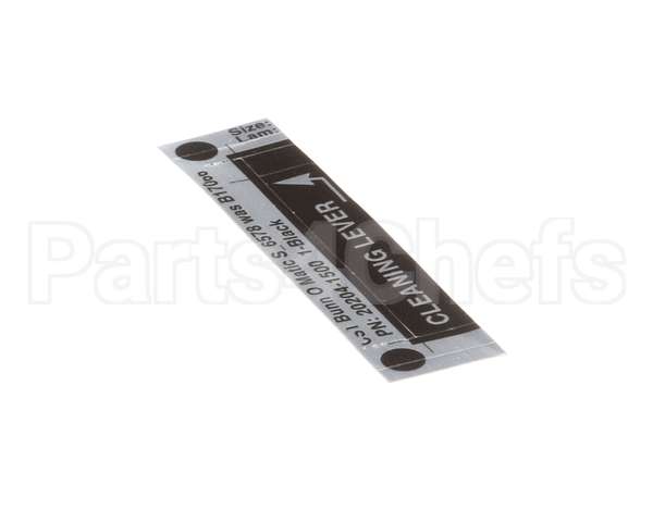 20204.1500 Bunn Decal, Cleaning Lever
