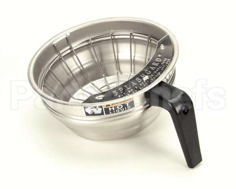 20216.0000 Bunn Funnel Assembly, Sst-Blk Hdl(7.12