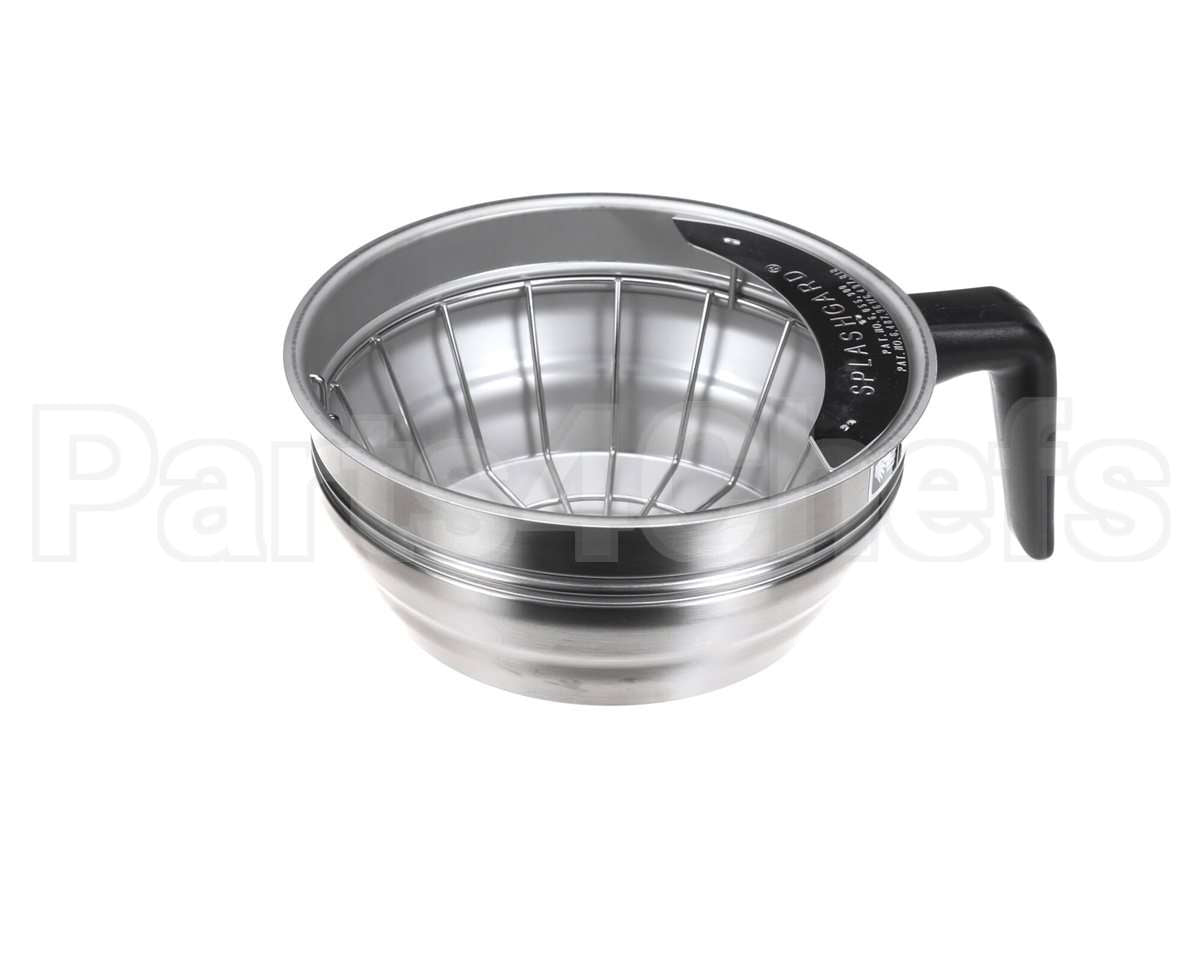 20216.7002 Bunn Funnel Assy,Sst Blk Handle Sm(Tdl-Can)