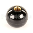 2033-8 Compatible Montague Knob, Round, Carriage, Black