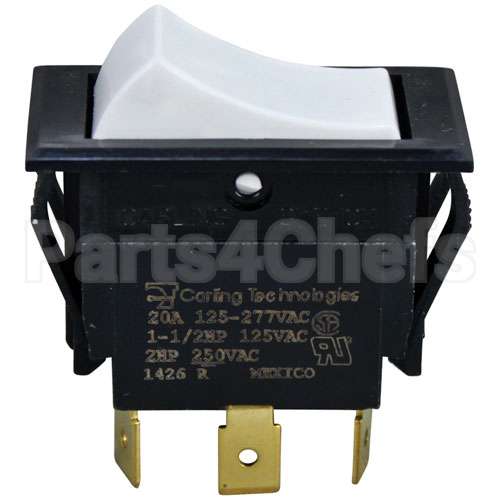2035600000 Compatible Jade Switch, On/Off/On White Rocker