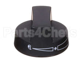 2080 Crown Verity Knob, Black