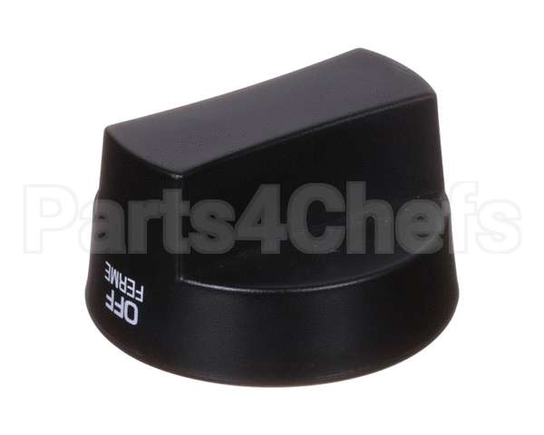 2080 Crown Verity Knob, Black