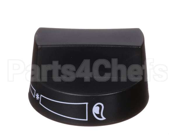 2080 Crown Verity Knob, Black