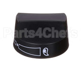 2080 Crown Verity Knob, Black
