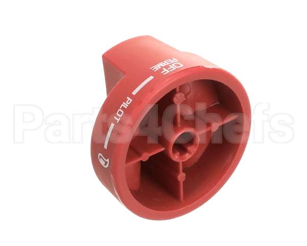 2090 Crown Verity Knob Pilot Round, Red