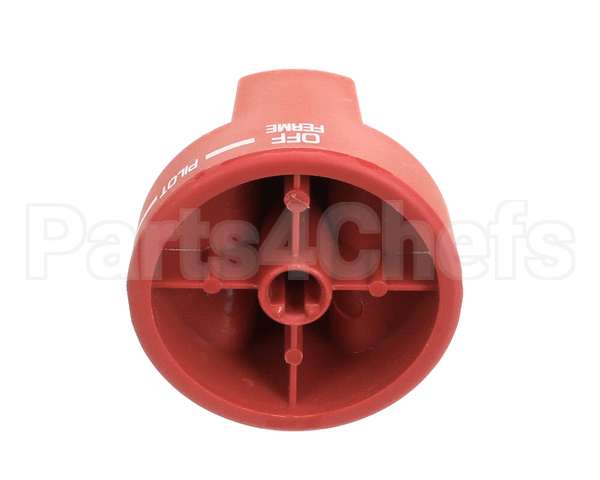 2090 Crown Verity Knob Pilot Round, Red