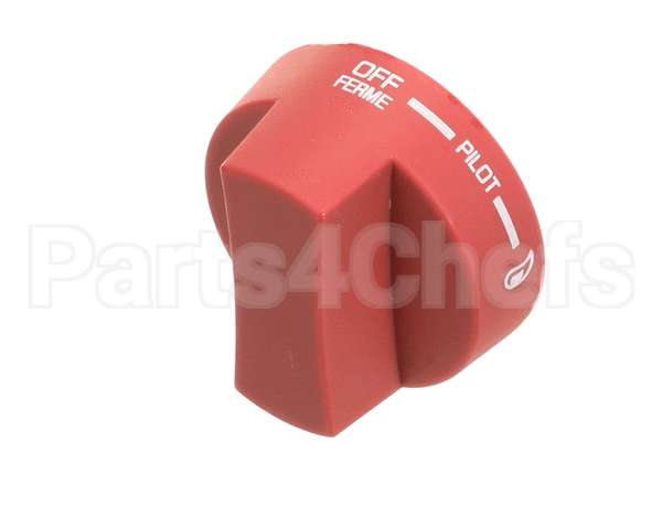 2090 Crown Verity Knob Pilot Round, Red