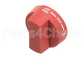 2090 Crown Verity Knob Pilot Round, Red