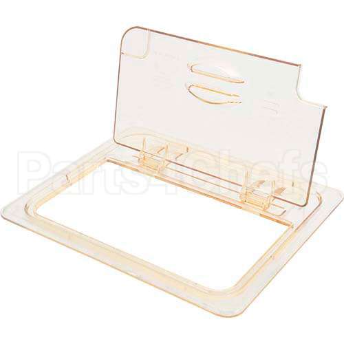 20HPLN150 Compatible Cambro Lid, H-Pan, 1/2 Sz, Fliplid, Notch