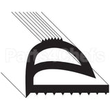 2100010397 Compatible Jade Gasket, Top Drwr, 28-1/2"X6-3/4"