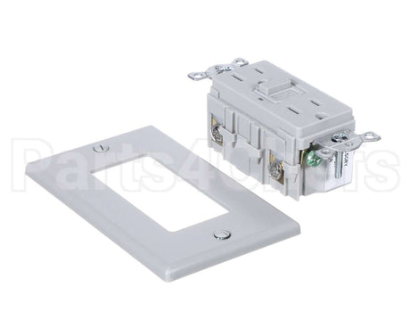 212372 Duke Recpt, 5-15Gfci Dup Gray 15A 1