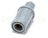 214557 Duke Foot,Gray Push-In 1-5/8