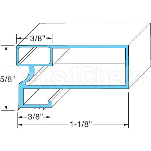216522315 Compatible Arctic Air Door Gasket 31 1/4" X 61 5/8"