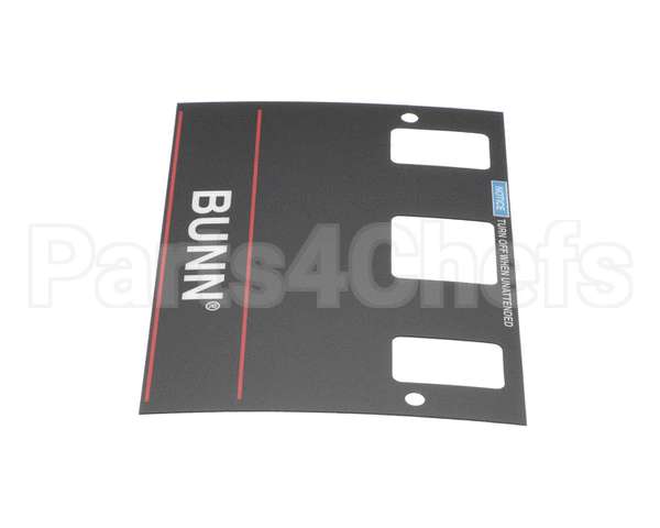 21667.0001 Bunn Decal,Control-W/O Brew Lockou