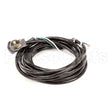 2183468 Compatible Delfield Power Cord W/Rt Angl Plg, 18-3, Nema 5-15P