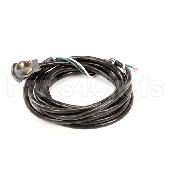 2183468 Compatible Delfield Power Cord W/Rt Angl Plg, 18-3, Nema 5-15P