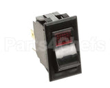 222006 Duke Switch,Full Size Rock Red Dpst On-Off,4