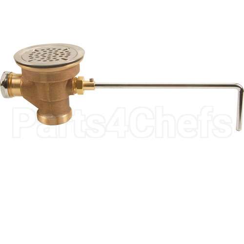 22438 Compatible Fisher Waste, Twist, Brass, W/Ssvalve