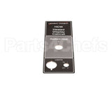 22612 Henny Penny Decal - Top Control Panel