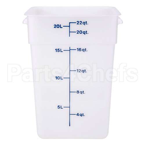22SFSP148 Compatible Cambro Container Sq 22Qt -148 Poly/White