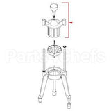 2322 Compatible Vollrath Head (6 Section, W/Knob)