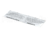 23315 Ultrafryer Decal, Warning Electrical Grou