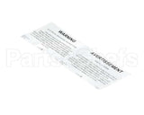 23315 Ultrafryer Decal, Warning Electrical Grou
