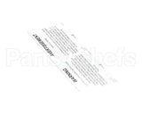 23315 Ultrafryer Decal, Warning Electrical Grou