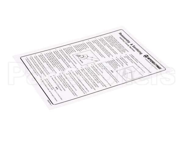 236059 Stoelting Cleaning Card; O231