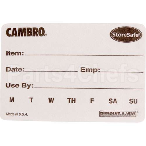 23SL Compatible Cambro Labels, Food Rotation, 100